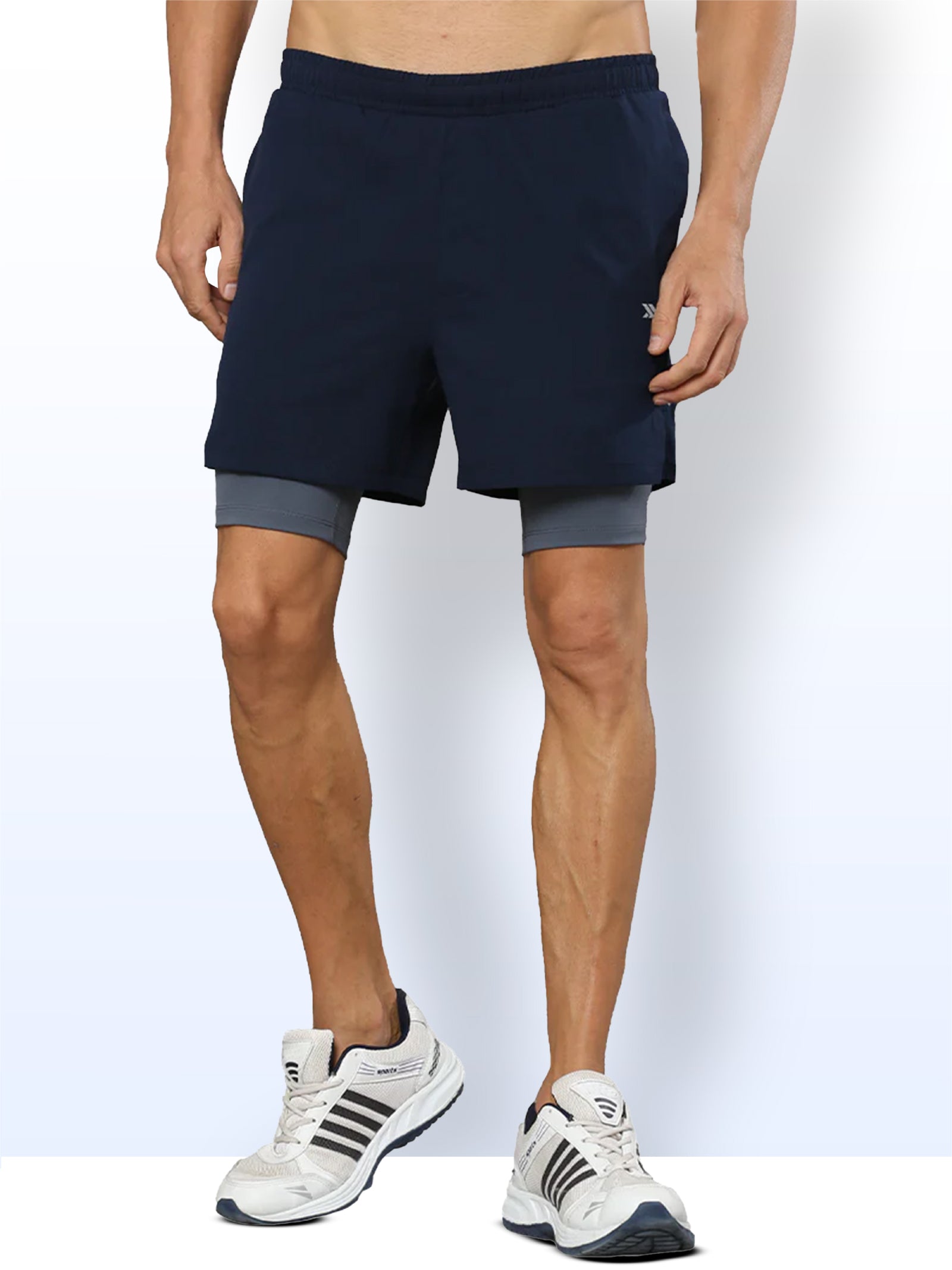 Mens shorts with inner tights best sale