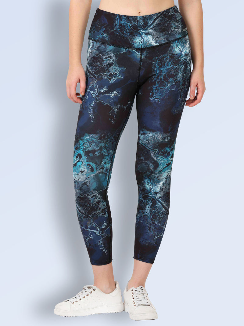Women’s High Waist Printed Active Wear Yoga & Gym Leggings