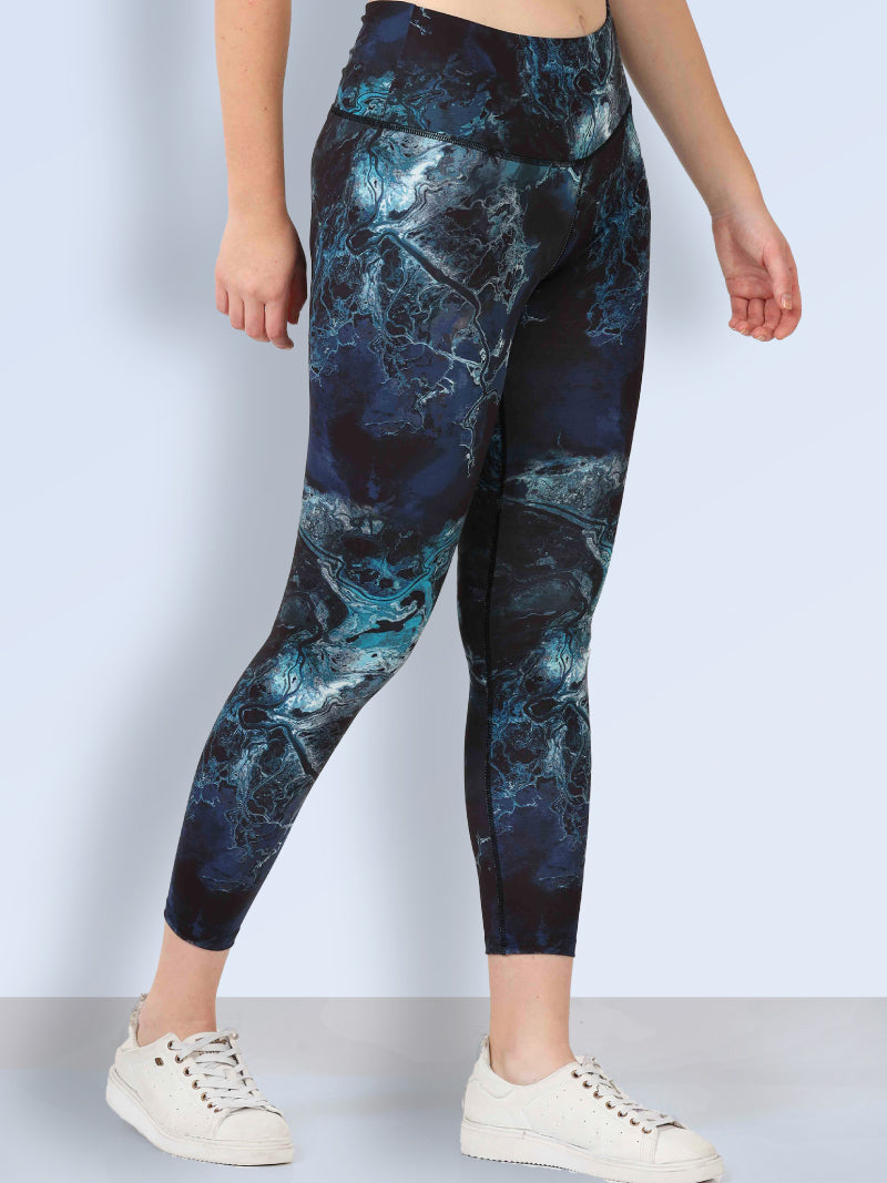 Women’s High Waist Printed Active Wear Yoga & Gym Leggings