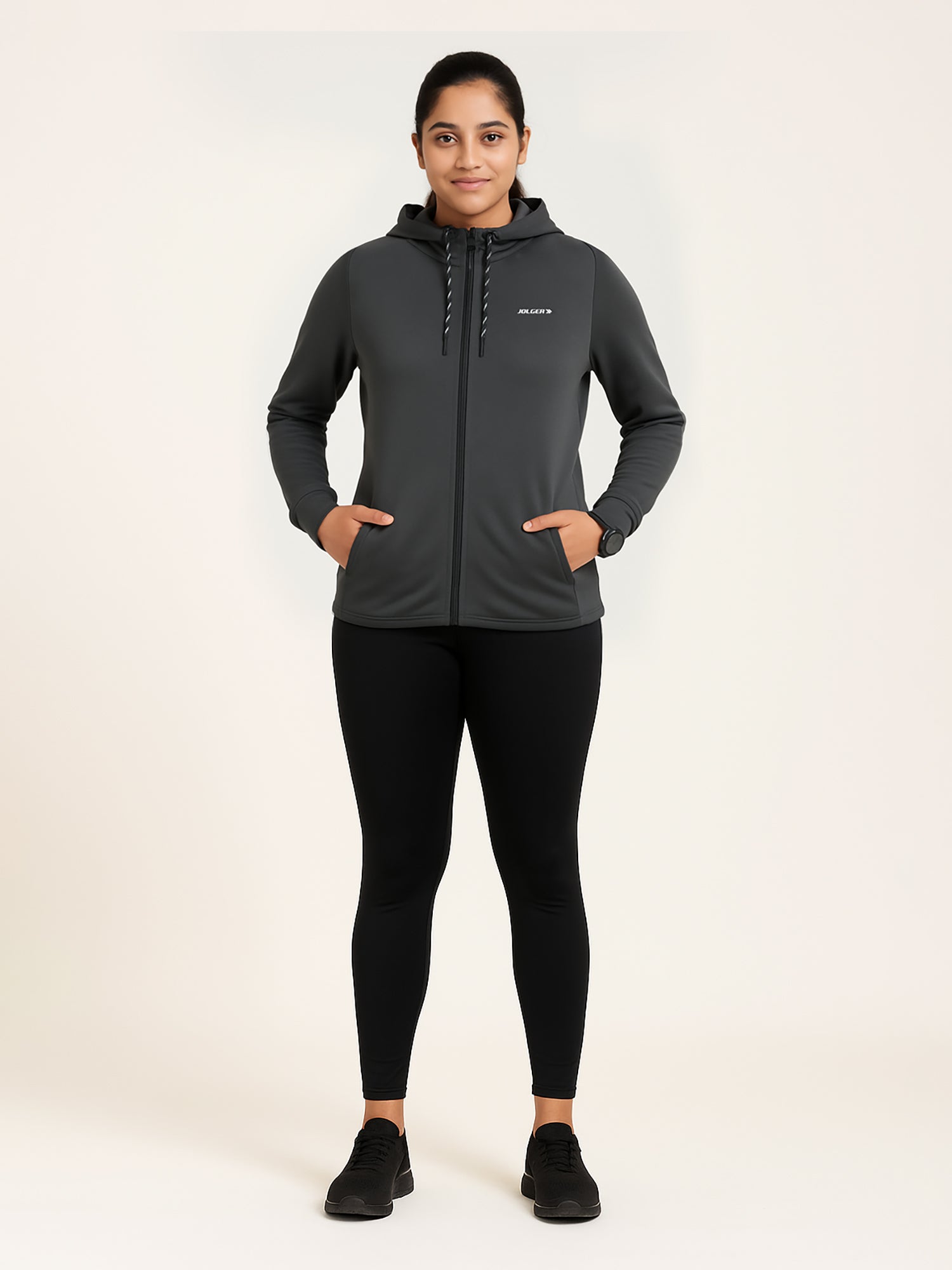 Jolger Unisex Hooded Pullover Zipper Jacket