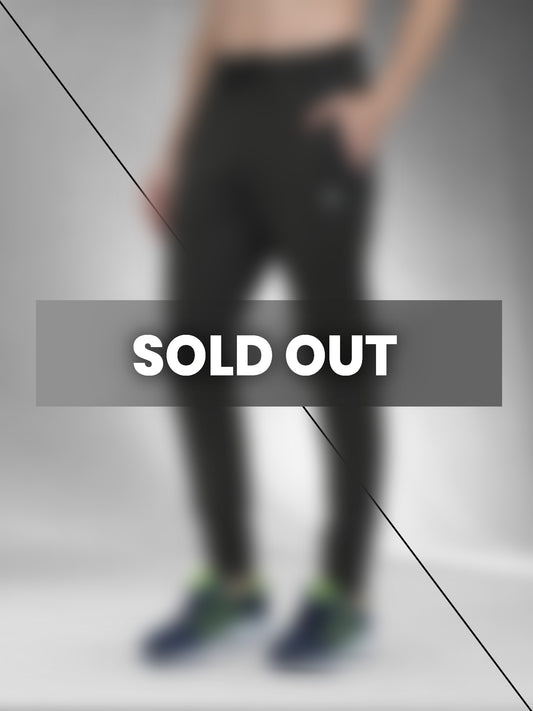 Men's Quick Dry Fitness Jogger Pants With Zipper Pockets