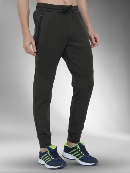 Men's Quick Dry Fitness Jogger Pants With Zipper Pockets