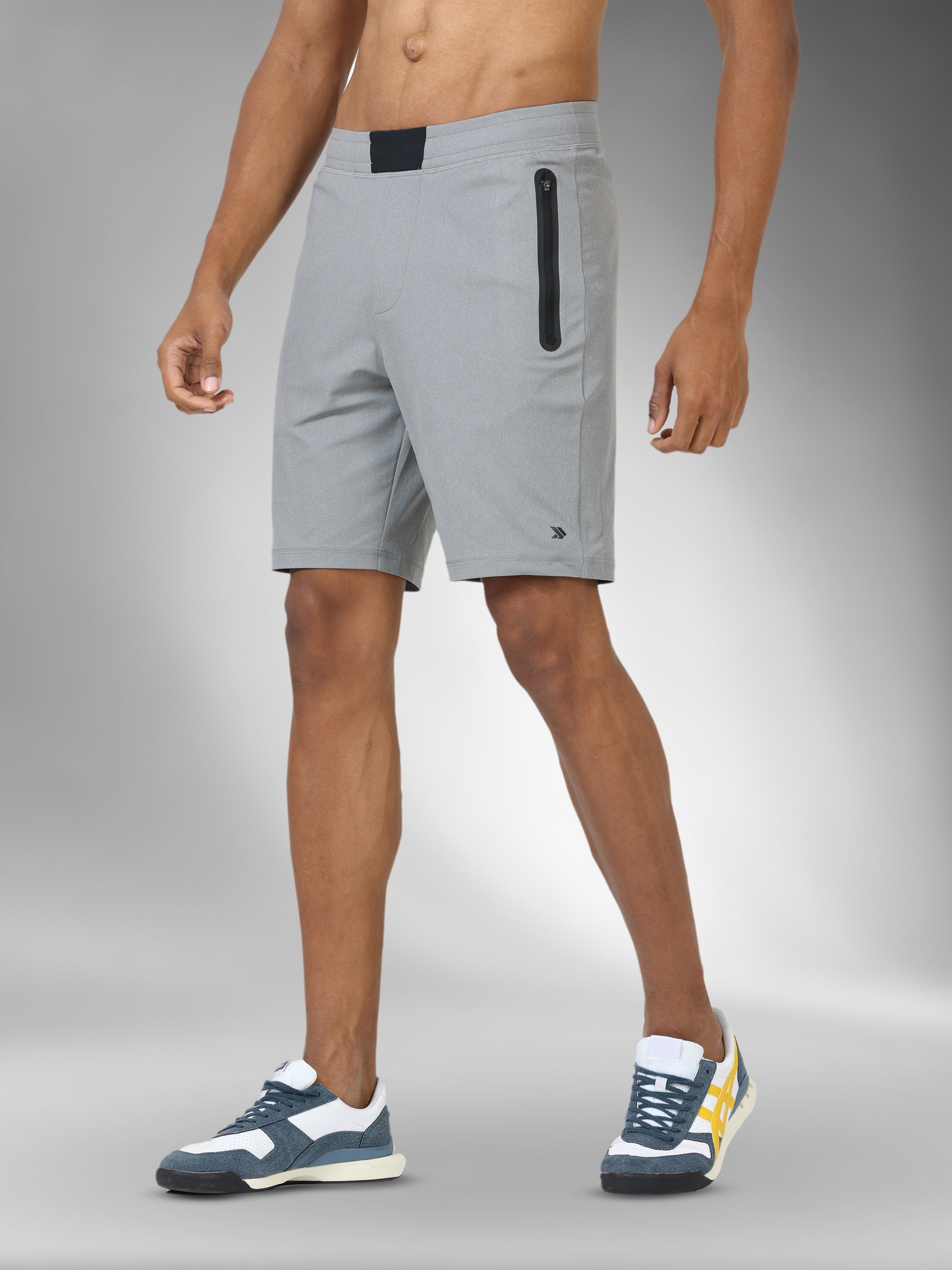 Men's Active Gym Shorts with Bonded  Zipper Pocket