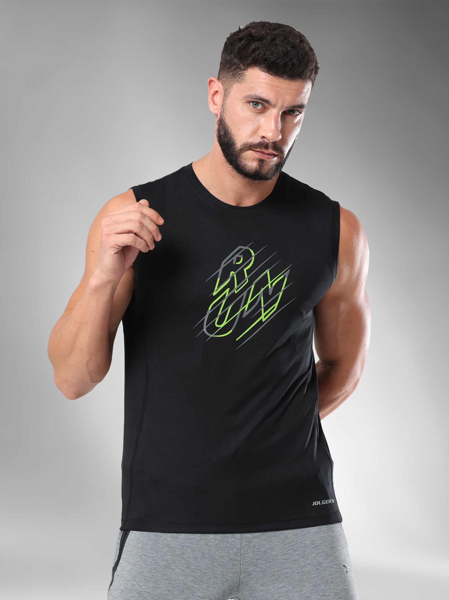 JAMTA012_Black_frontpose_Sleeveless