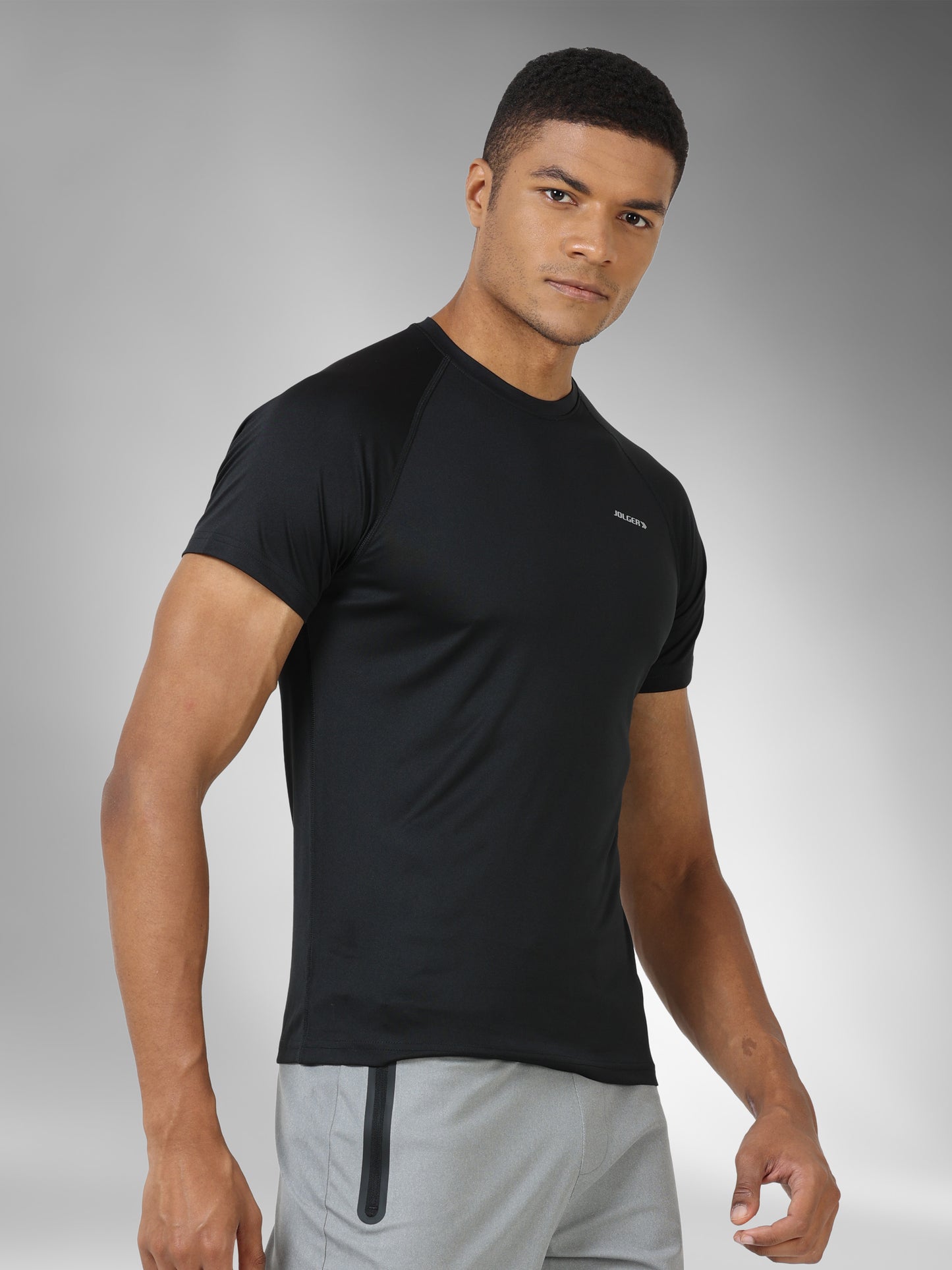 Men's Recycled Polyester Crew Neck Slim Fit T-Shirt