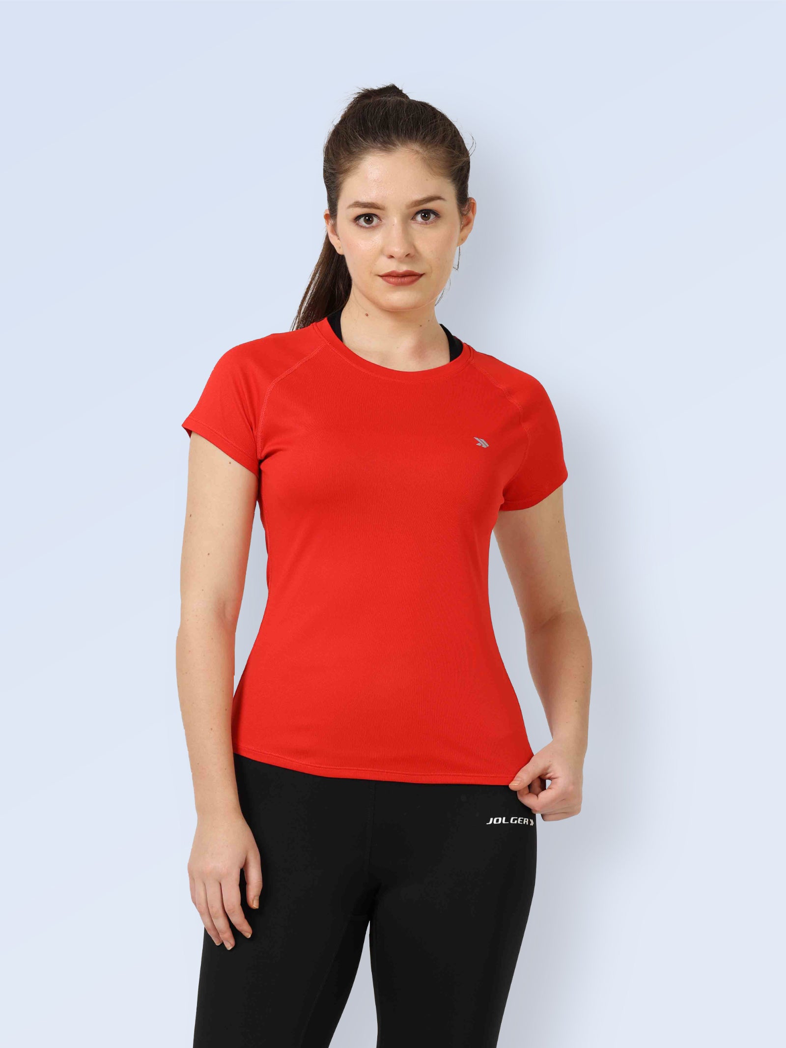 Gubotare Valentines Gym Shirts For Women Women's T-shirt, Sport Cool DRI  Performance Short Sleeve V-Neck Shirt,Red S 