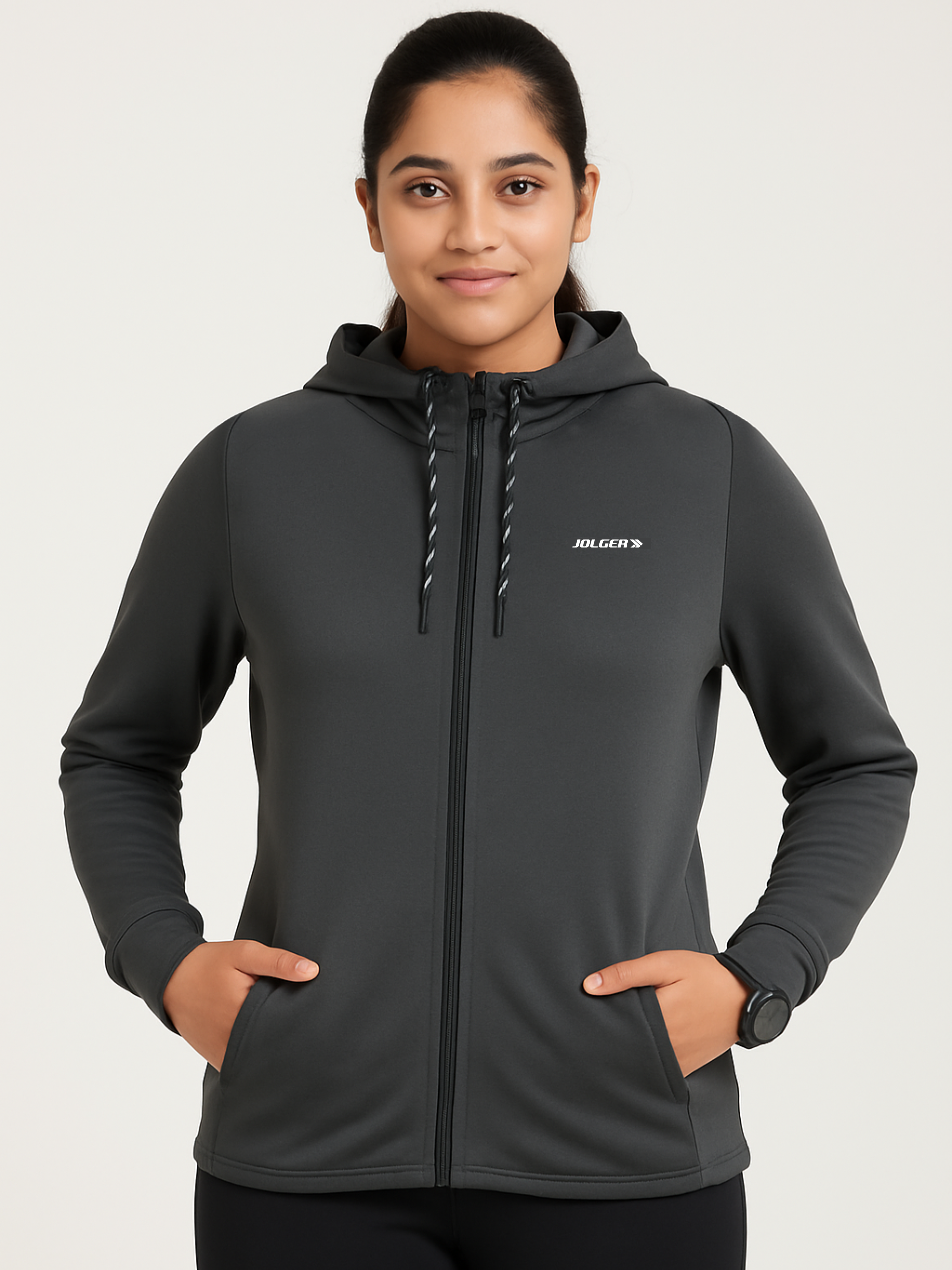 Jolger Unisex Hooded Pullover Zipper Jacket